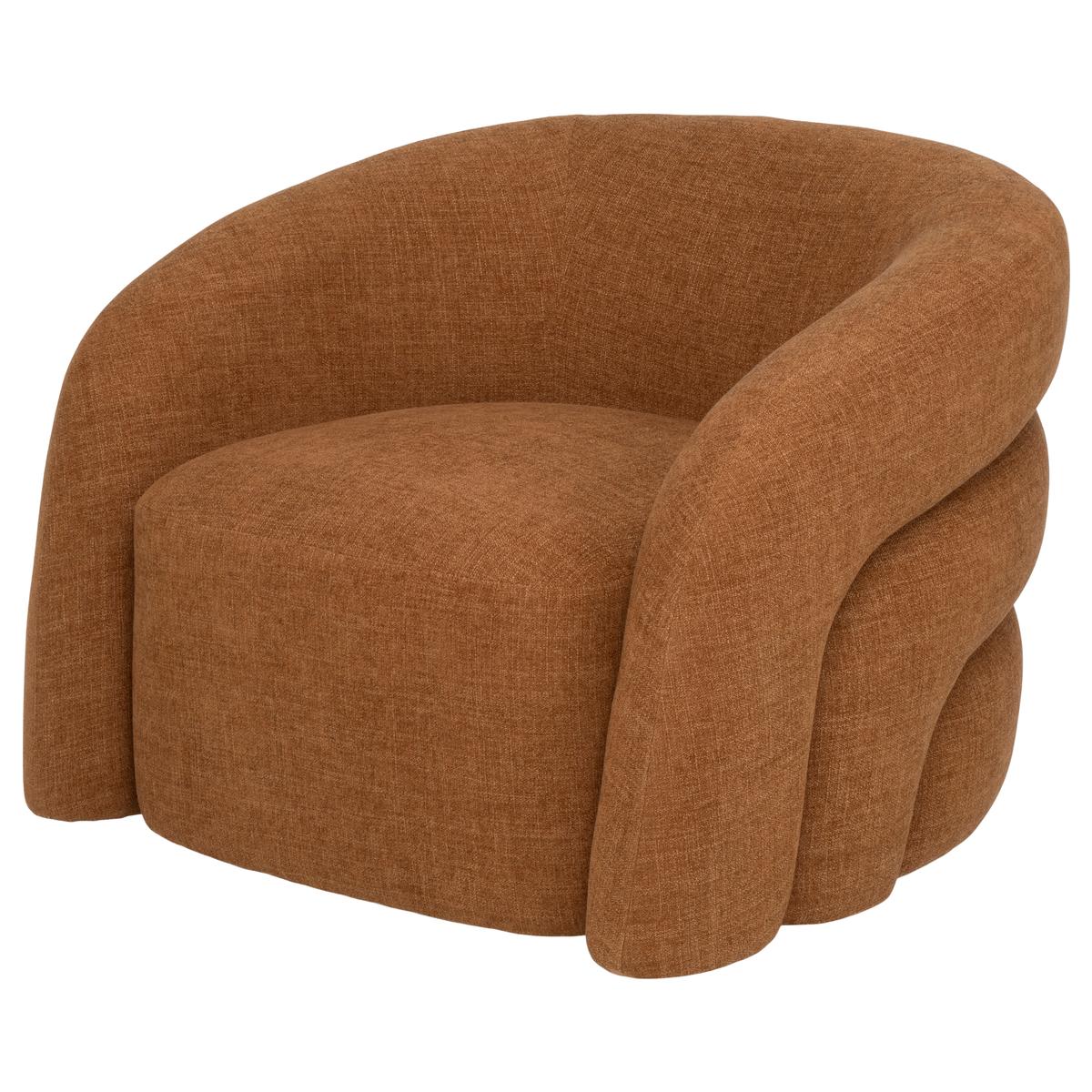 Sandie Rust Swivel Accent Chair