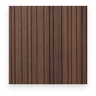 Dark walnut fluted slats