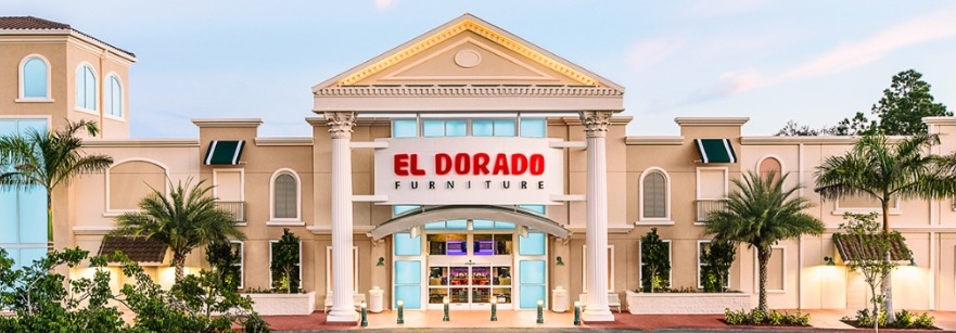 The entrance to an El Dorado Furniture showroom.